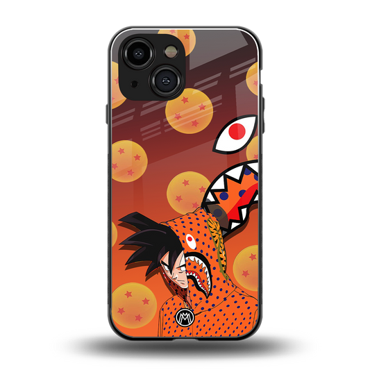 goku back phone cover | glass case for iphone 13 mini