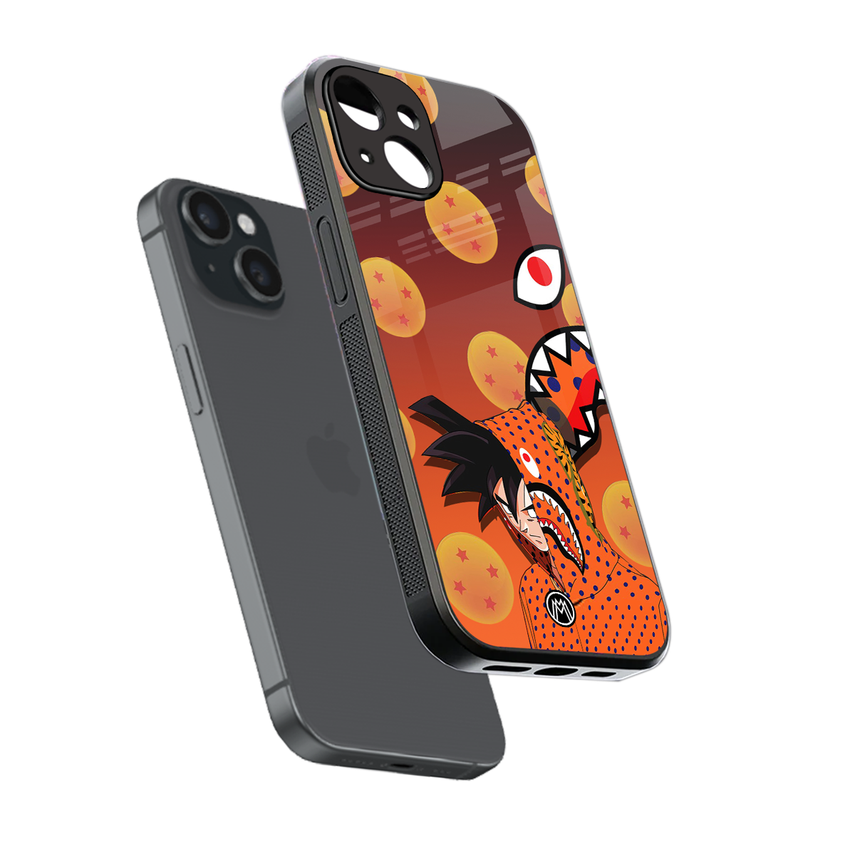 goku back phone cover | glass case for iphone 13 mini