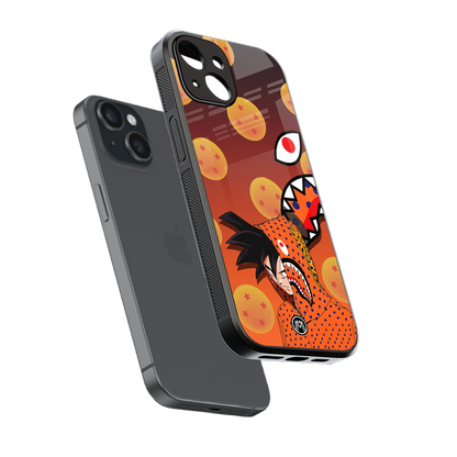 goku back phone cover | glass case for iphone 13 mini