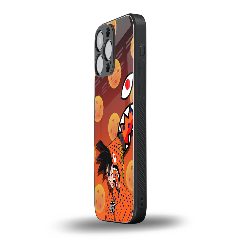 goku back phone cover | glass case for iphone 13 pro max