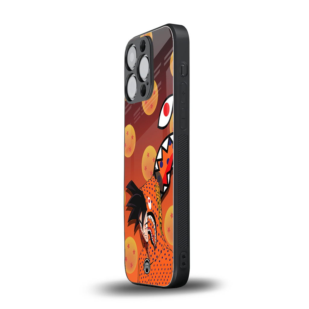 goku back phone cover | glass case for iphone 13 pro