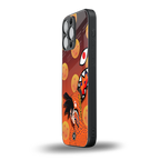 goku back phone cover | glass case for iphone 14 pro max