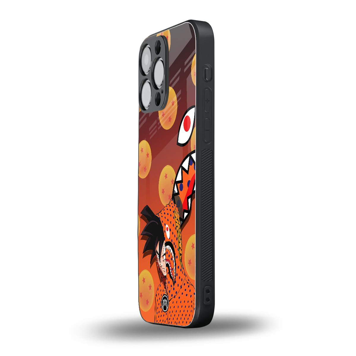 goku back phone cover | glass case for iphone 14 pro max
