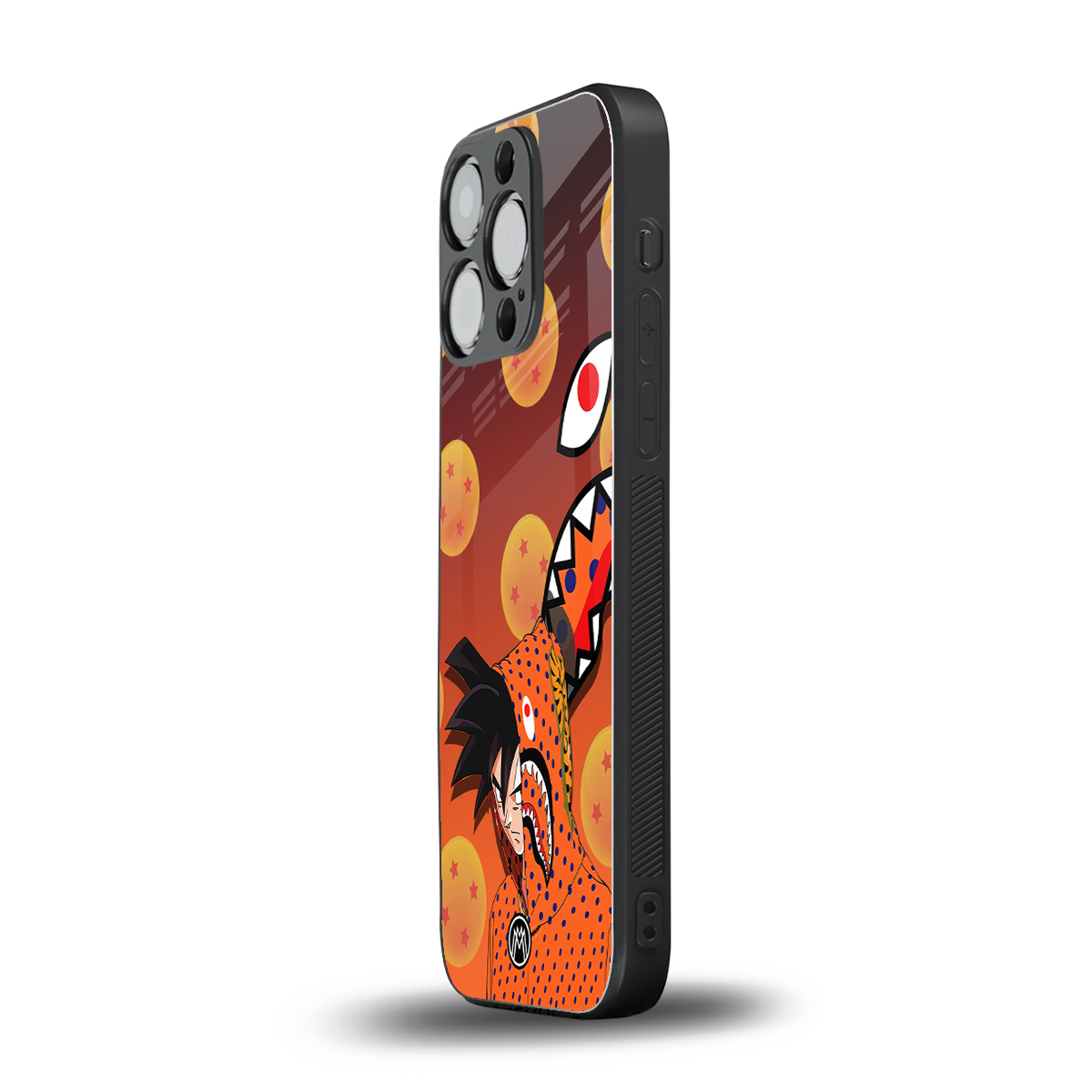 goku back phone cover | glass case for iphone 14 pro