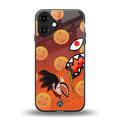 goku back phone cover | glass case for iphone 16 plus