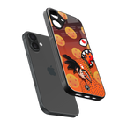 goku back phone cover | glass case for iphone 16 plus