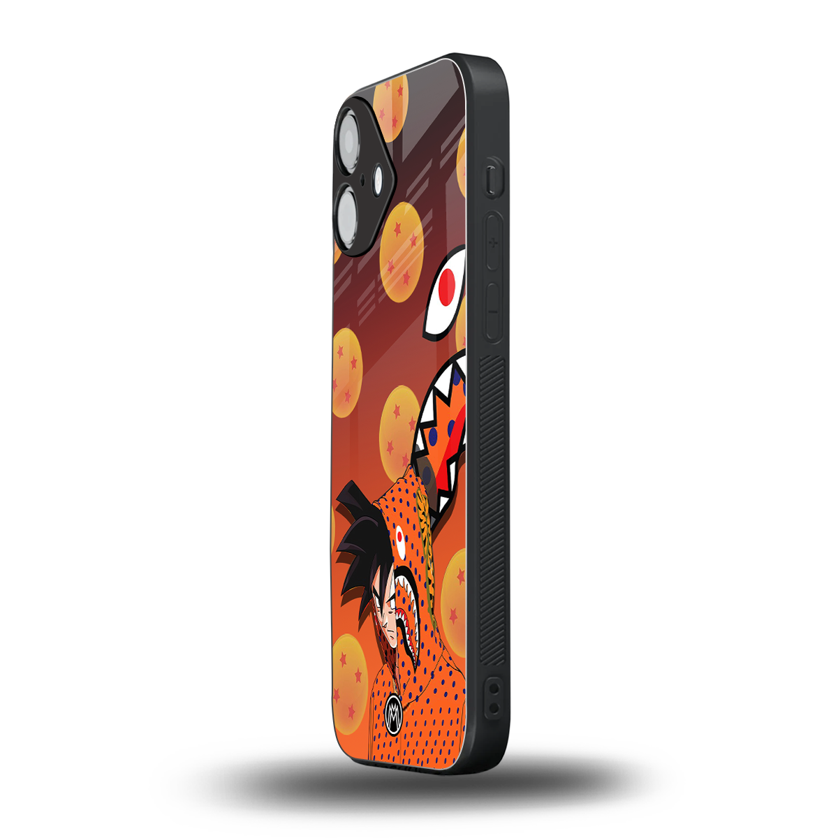 goku back phone cover | glass case for iphone 16 plus