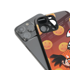 goku back phone cover | glass case for iphone 16