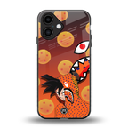 goku back phone cover | glass case for iphone 16