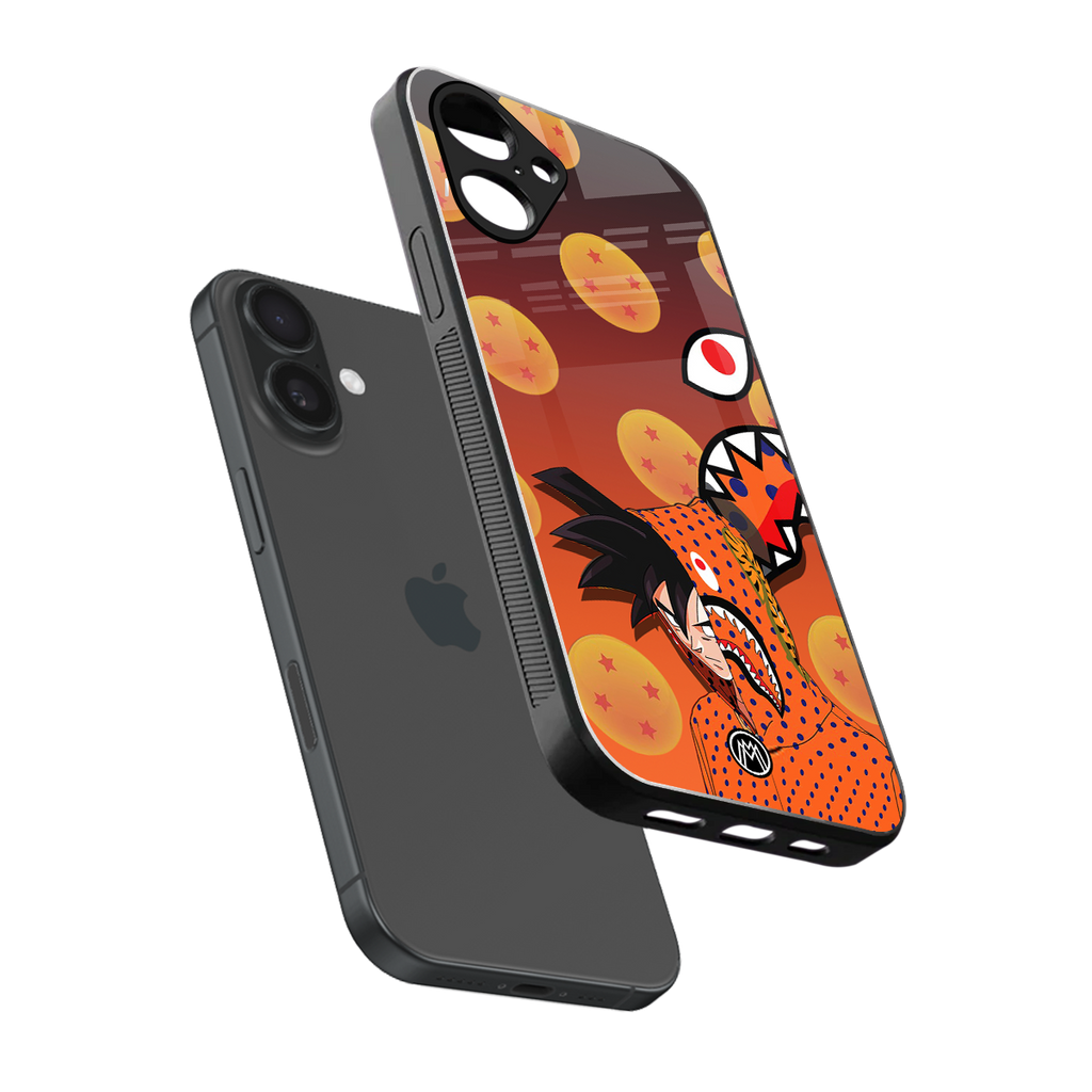 goku back phone cover | glass case for iphone 16
