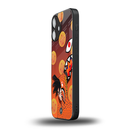 goku back phone cover | glass case for iphone 16
