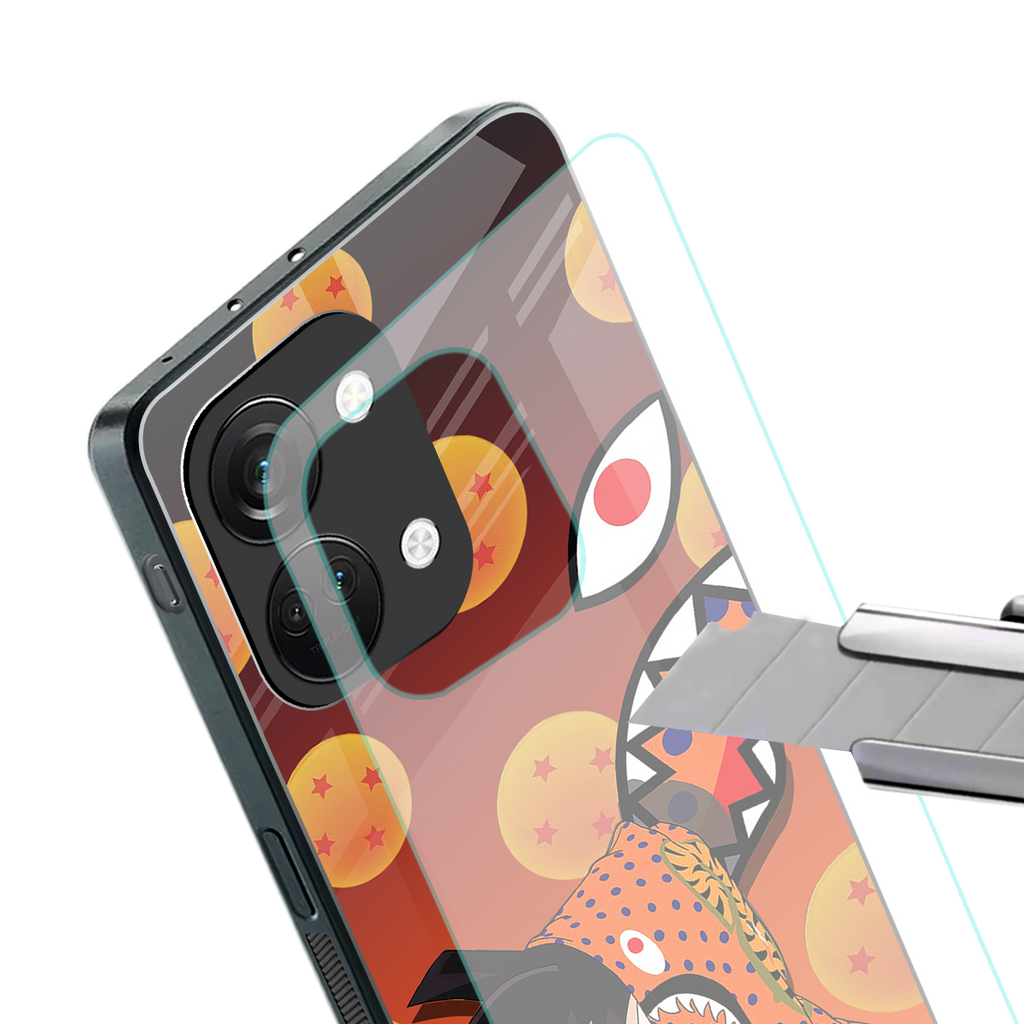 goku back phone cover | glass case for oneplus nord 3