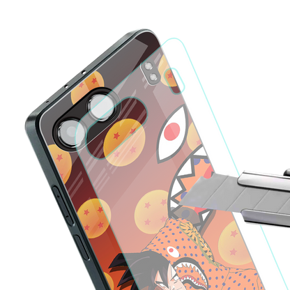 goku back phone cover | glass case for oneplus nord 4