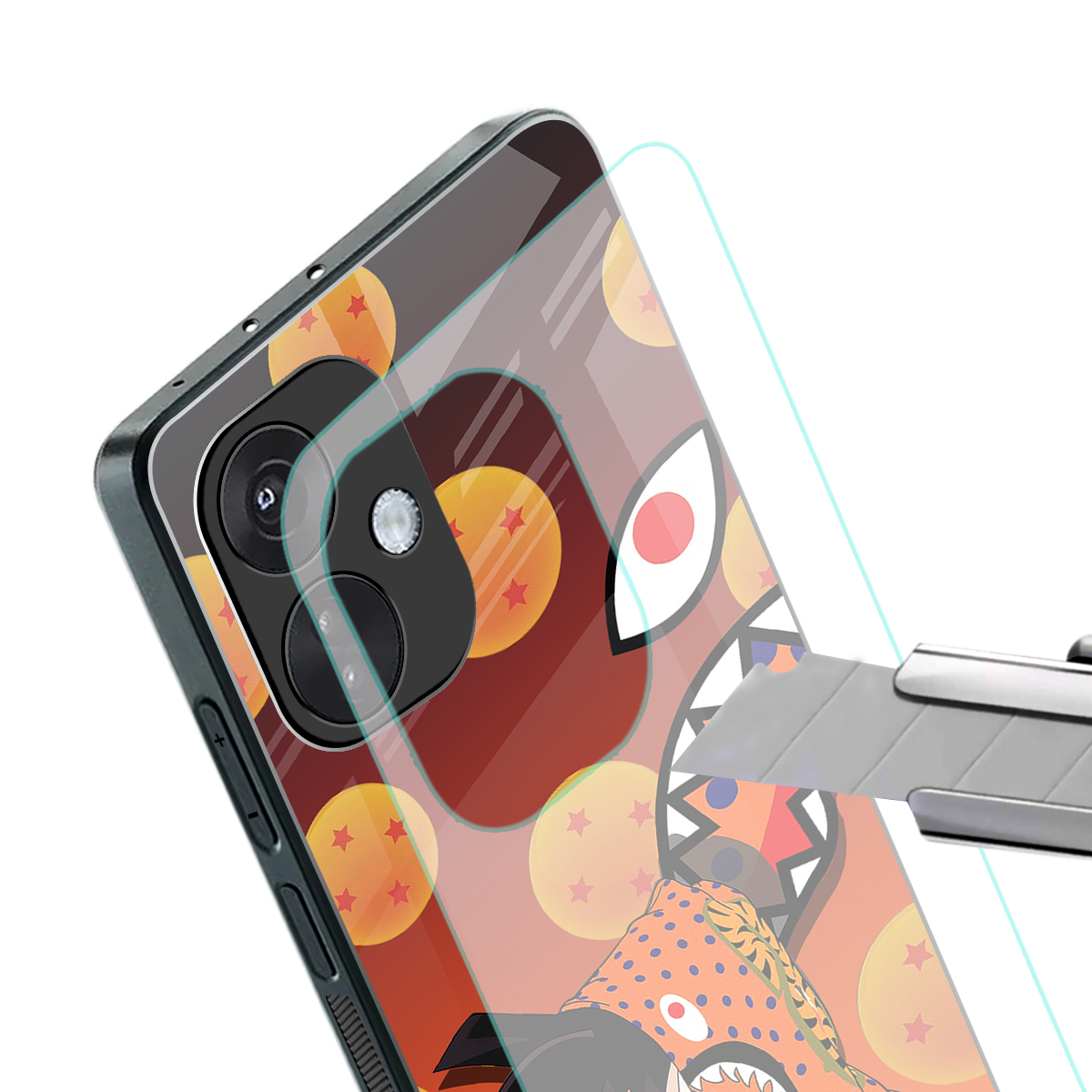 goku back phone cover | glass case for oneplus nord ce 3