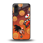 goku back phone cover | glass case for oneplus nord ce 4 lite