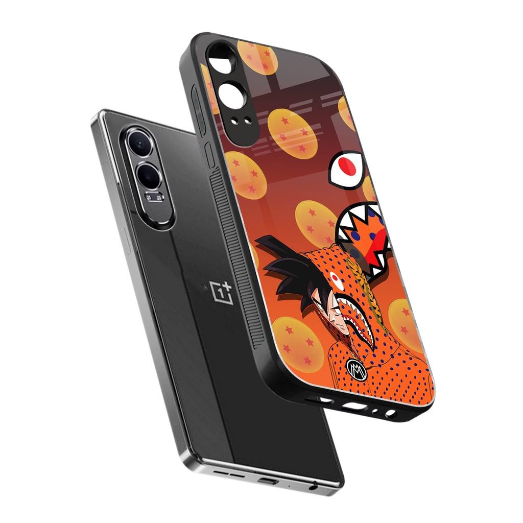 goku back phone cover | glass case for oneplus nord ce 4 lite