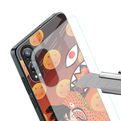 goku back phone cover | glass case for oneplus nord ce 4 lite