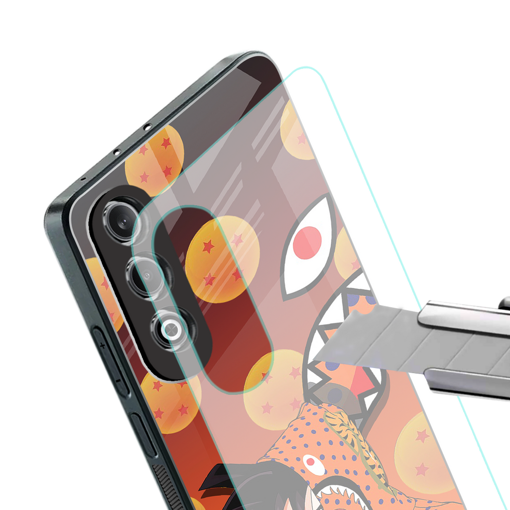 goku back phone cover | glass case for oneplus nord ce 4