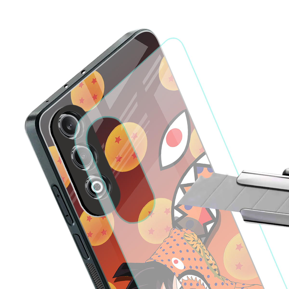 goku back phone cover | glass case for oneplus nord ce 4