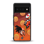 goku back phone cover | glass case for google pixel 6 pro