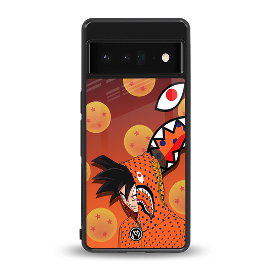 goku back phone cover | glass case for google pixel 6 pro