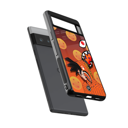 goku back phone cover | glass case for google pixel 6 pro