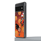 goku back phone cover | glass case for google pixel 6 pro