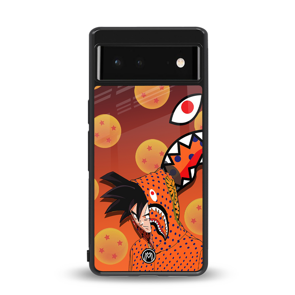 goku back phone cover | glass case for google pixel 6