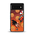 goku back phone cover | glass case for google pixel 6