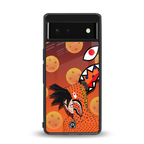 goku back phone cover | glass case for google pixel 6