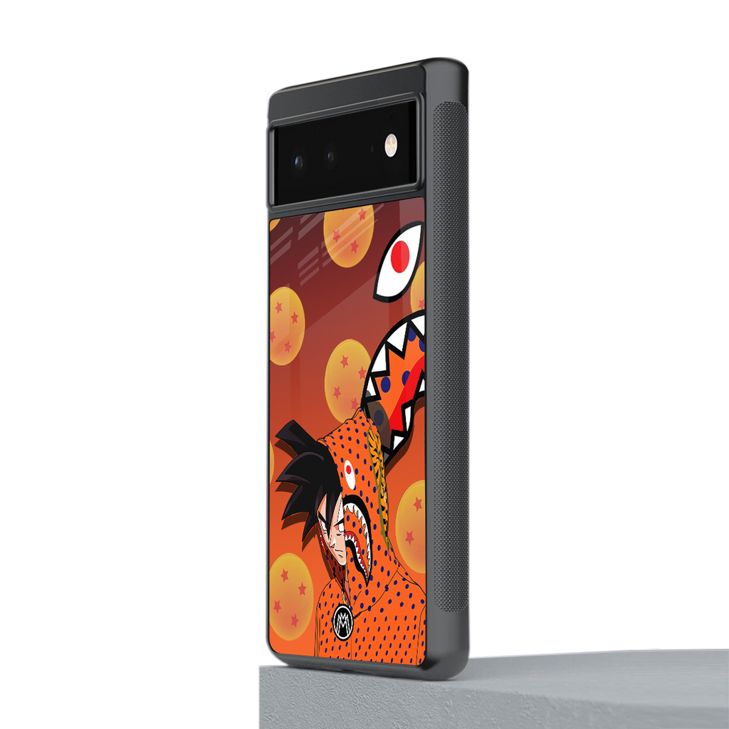 goku back phone cover | glass case for google pixel 6