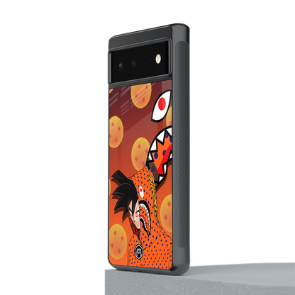 goku back phone cover | glass case for Google Pixel 6A