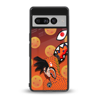 goku back phone cover | glass case for google pixel 7 pro