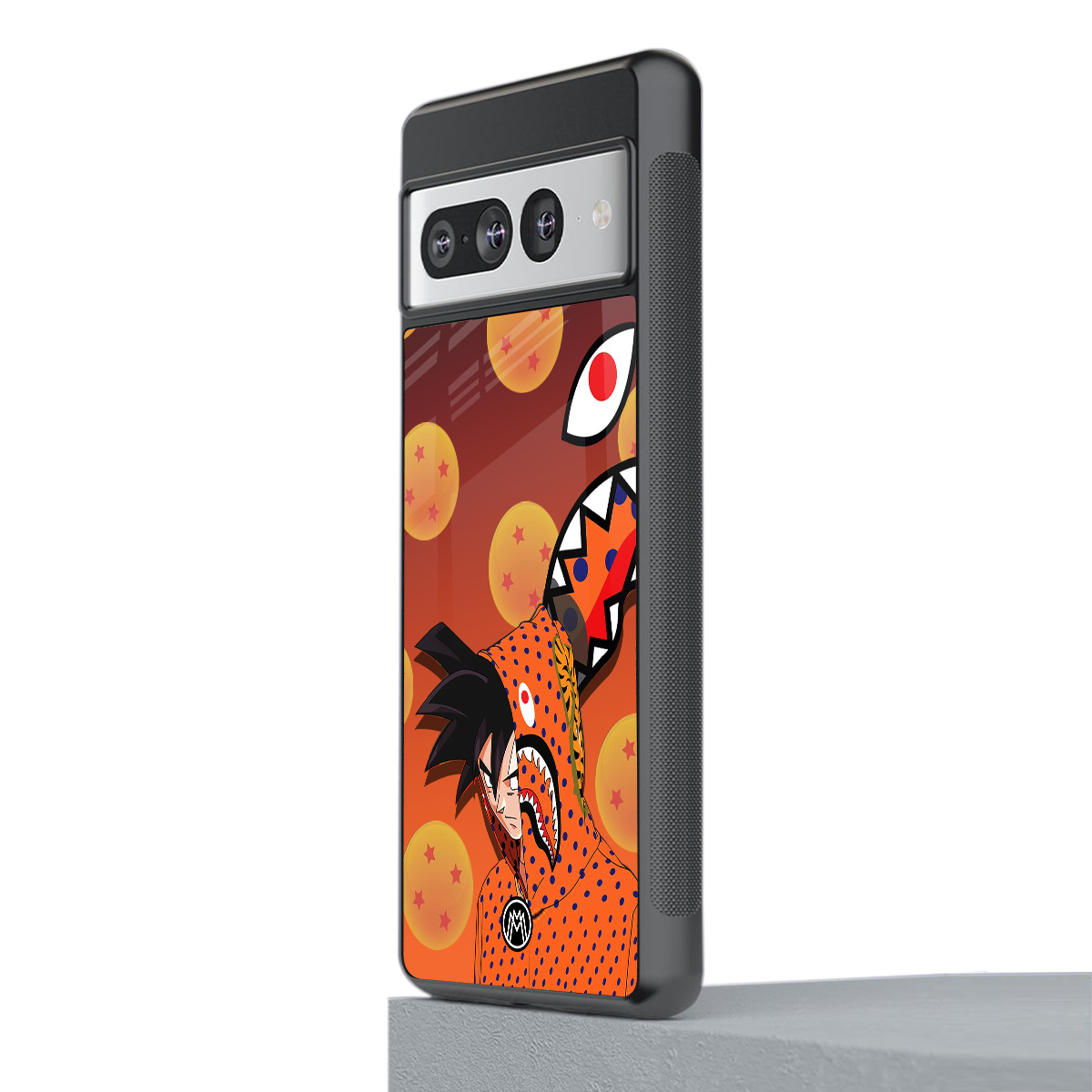 goku back phone cover | glass case for google pixel 7 pro