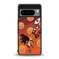 goku back phone cover | glass case for google pixel 8 pro