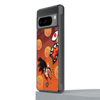 goku back phone cover | glass case for google pixel 8 pro