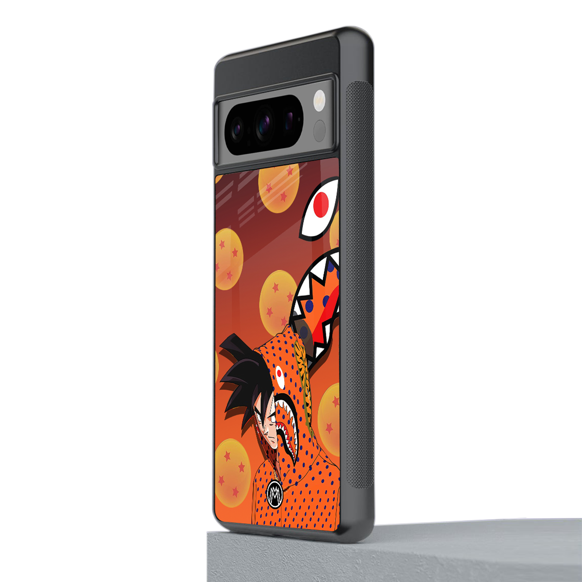 goku back phone cover | glass case for google pixel 8 pro