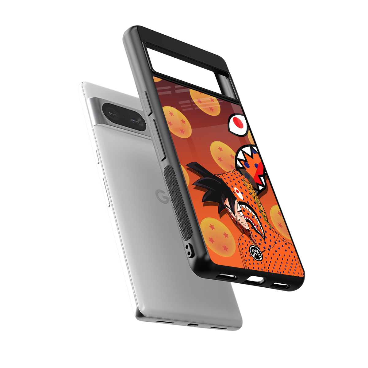 goku back phone cover | glass case for Google Pixel 8