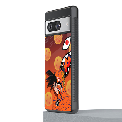 goku back phone cover | glass case for Google Pixel 8