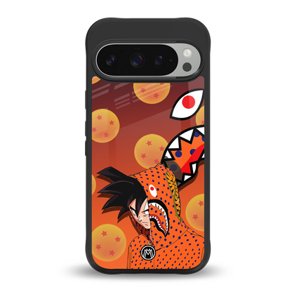 goku back phone cover | glass case for google pixel 9 pro xl