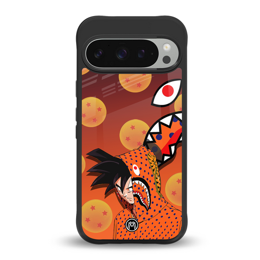 goku back phone cover | glass case for google pixel 9 pro xl