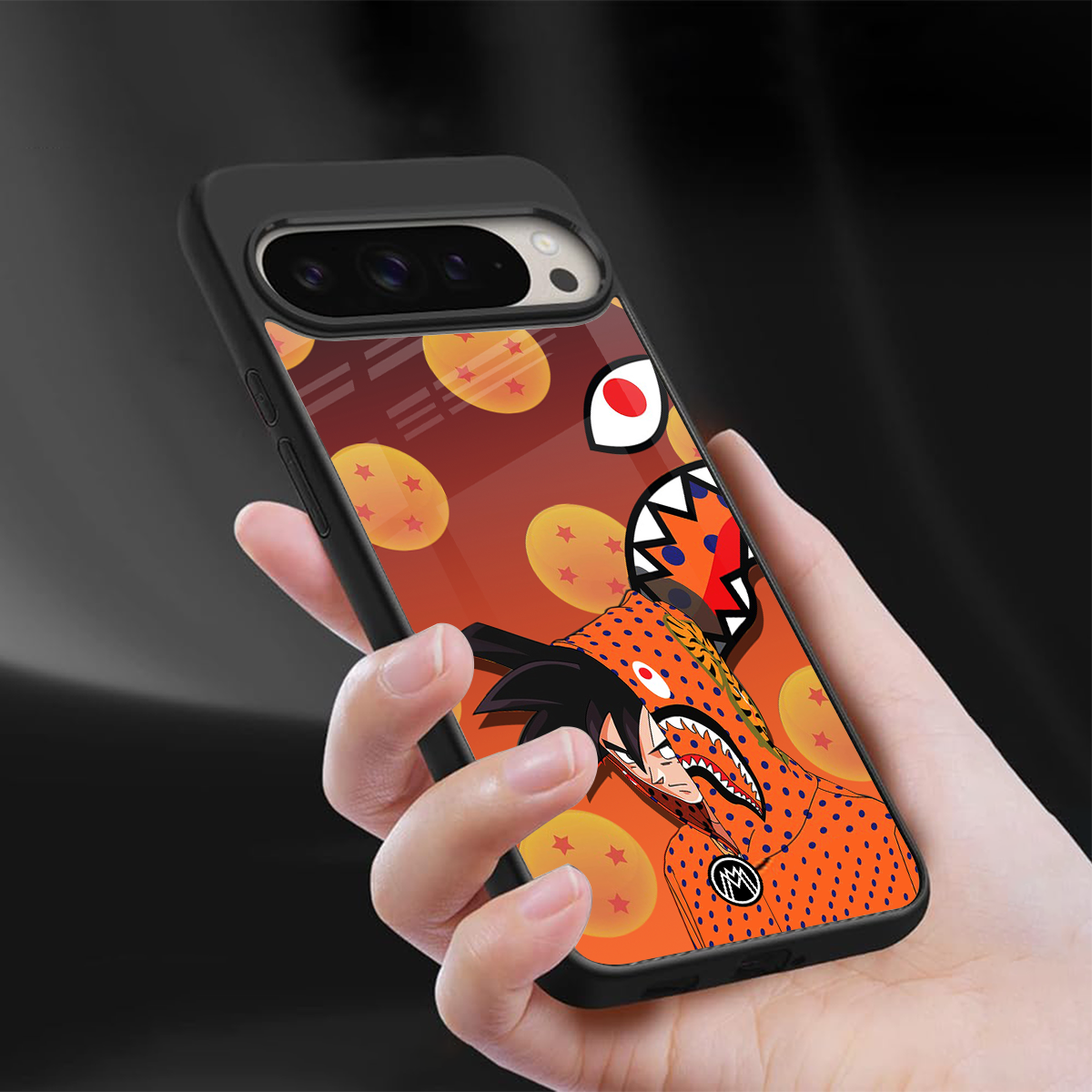 goku back phone cover | glass case for google pixel 9 pro xl