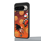 goku back phone cover | glass case for google pixel 9 pro xl