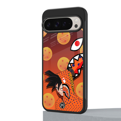 goku back phone cover | glass case for google pixel 9 pro xl