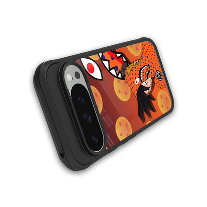 goku back phone cover | glass case for google pixel 9 pro xl