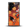 goku back phone cover | glass case for samsung galaxy s23 ultra