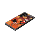 goku back phone cover | glass case for samsung galaxy s23 ultra