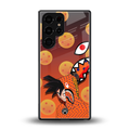 goku back phone cover | glass case for samsung galaxy s25 ultra