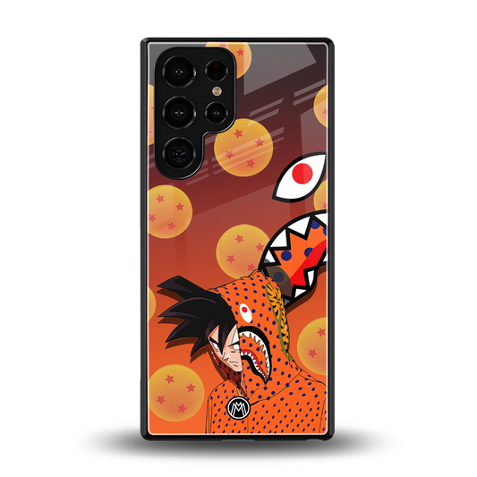 goku back phone cover | glass case for samsung galaxy s25 ultra