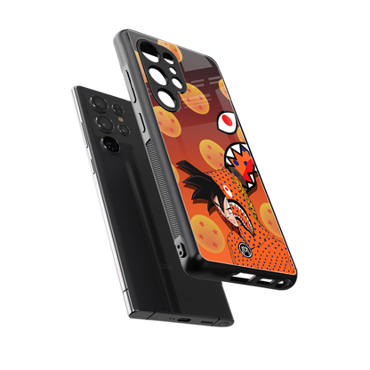 goku back phone cover | glass case for samsung galaxy s25 ultra